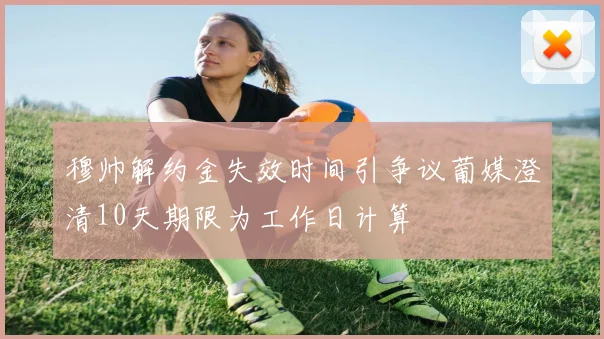 穆帅解约金失效时间引争议葡媒澄清10天期限为工作日计算